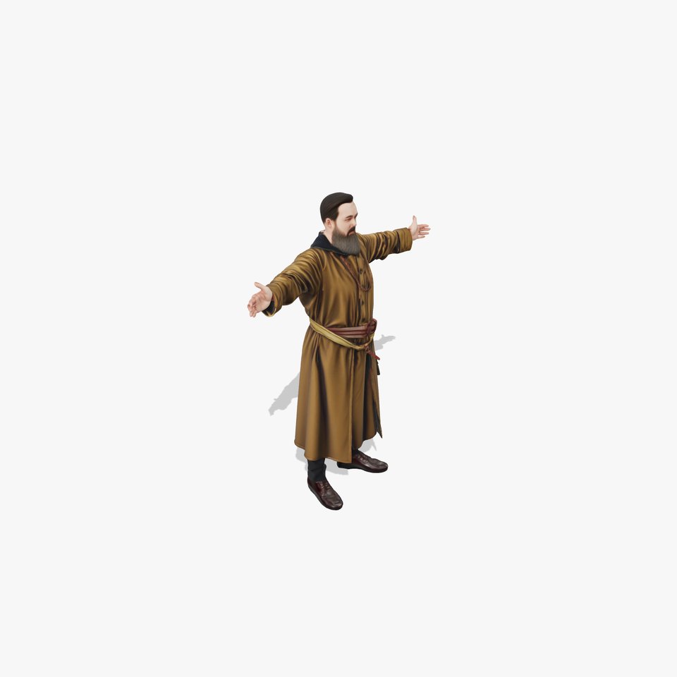 Medieval Elder Robe model pack